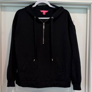 Lilly Pulitzer Black Hoodie Sweatshirt